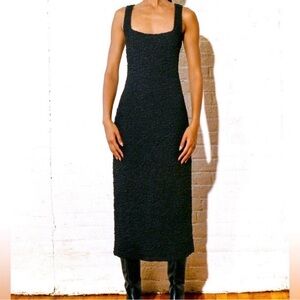 Mara Hoffman Sloan Black Popcorn Dress